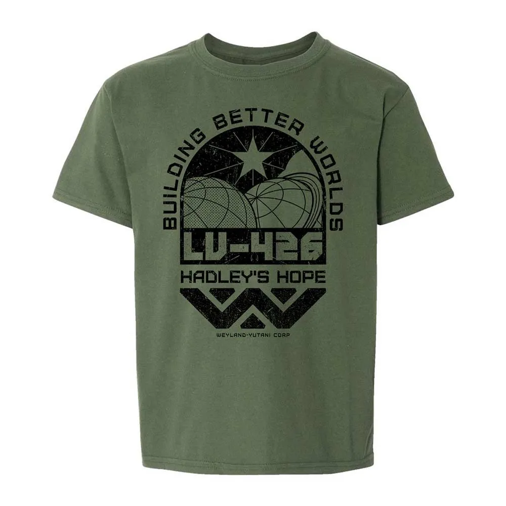 Kids T-Shirt - HX9LYPL7 - Military Green - 20