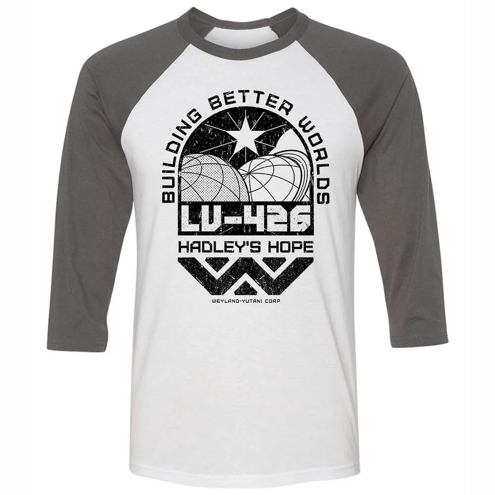 Unisex 3/4 Baseball Tee - QNAEKKTP - White/Asphalt - 2
