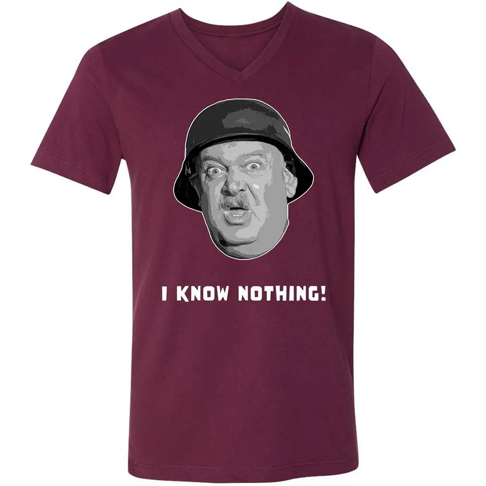 Unisex V-Neck T-Shirt - LAQ7S2SF - Maroon - 8