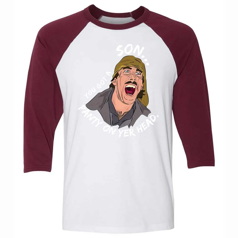 Panty on Yer Head - White/Maroon - 7