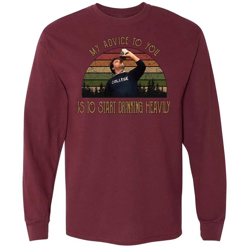 Long Sleeve T-Shirt - XPHL8S83 - Maroon - 6