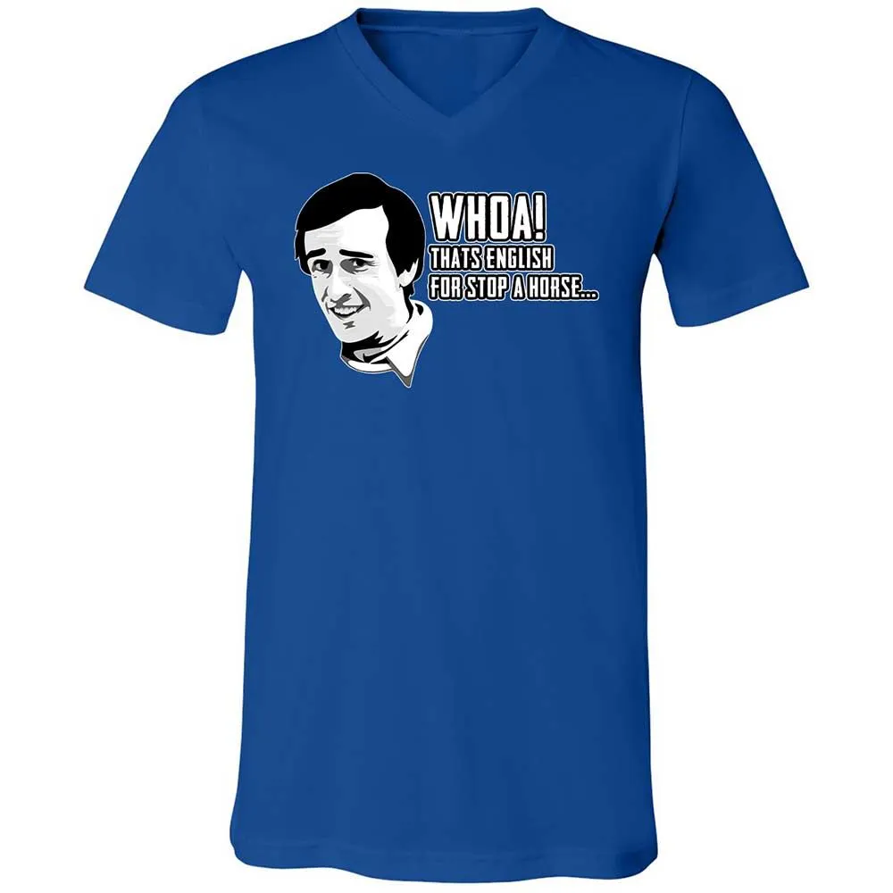 Unisex V-Neck T-Shirt - Z1CLFRU4 - True Royal - 4