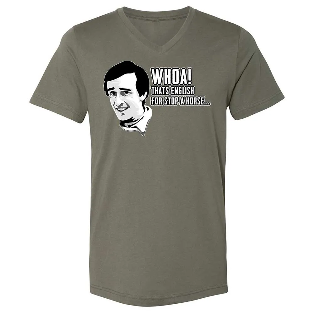 Unisex V-Neck T-Shirt - Z1CLFRU4 - Military Green - 11