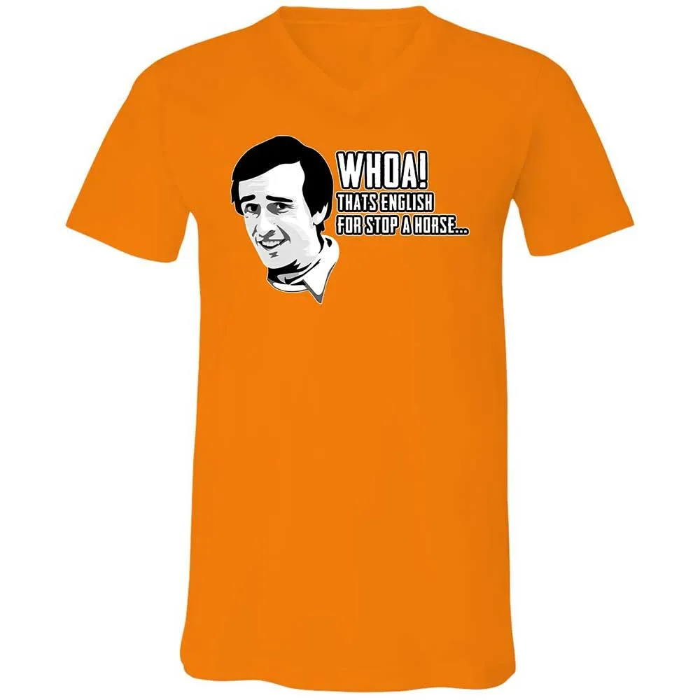 Unisex V-Neck T-Shirt - Z1CLFRU4 - Orange - 12