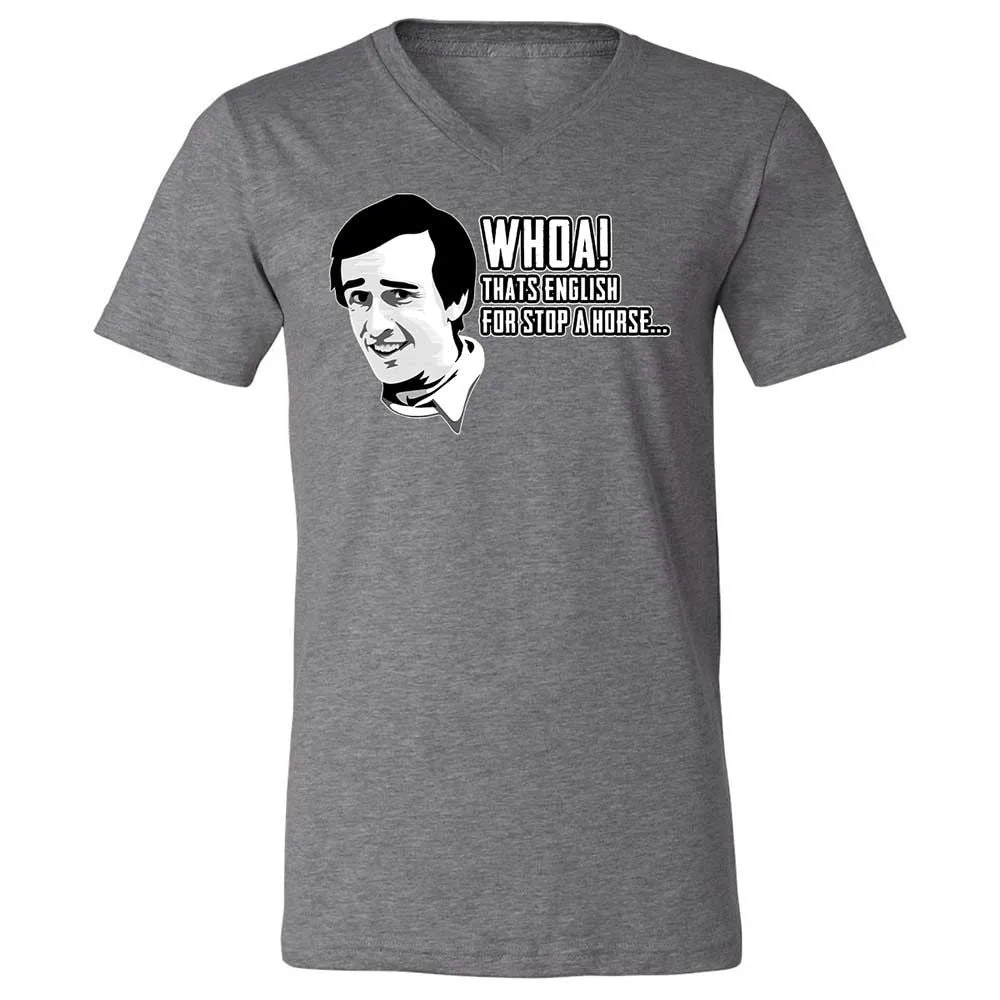 Unisex V-Neck T-Shirt - Z1CLFRU4 - Deep Heather - 14