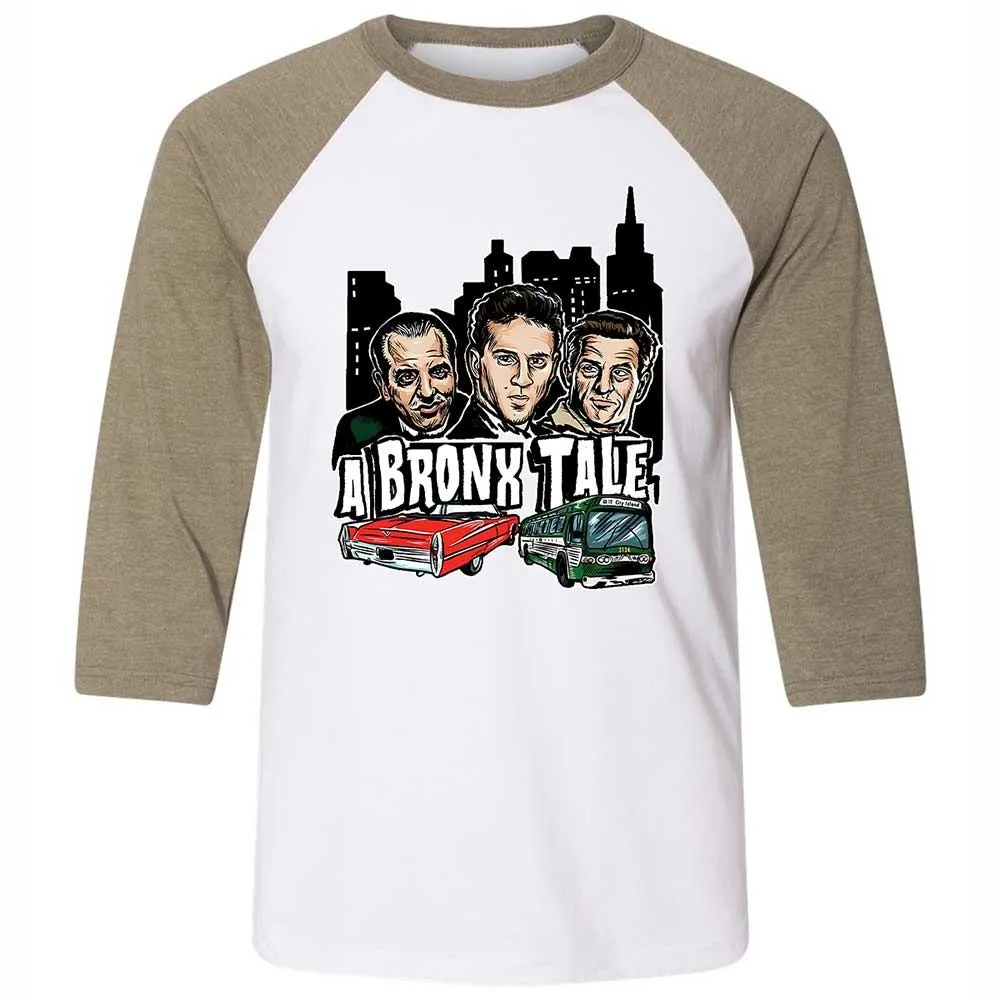 Unisex 3/4 Baseball Tee - HNGY8SPR - White/Heather Olive - 4