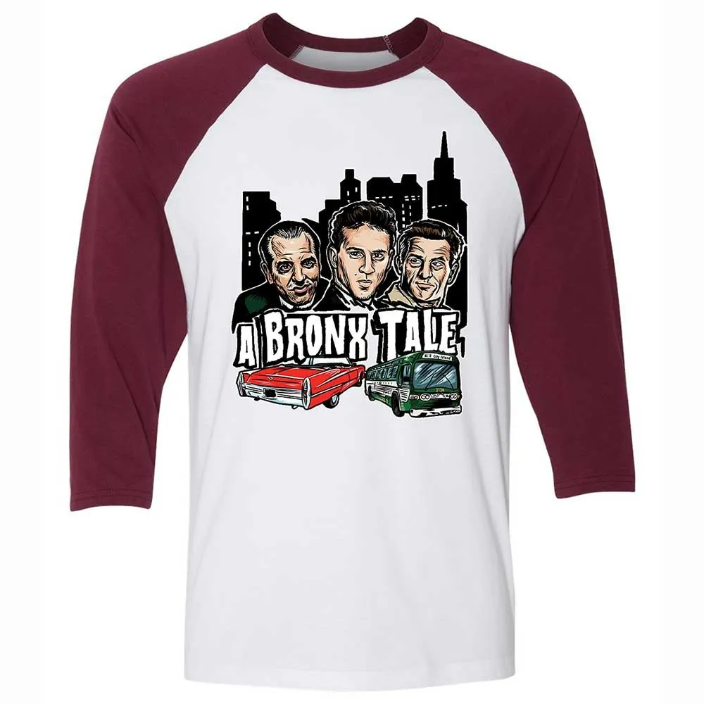 Unisex 3/4 Baseball Tee - HNGY8SPR - White/Maroon - 7