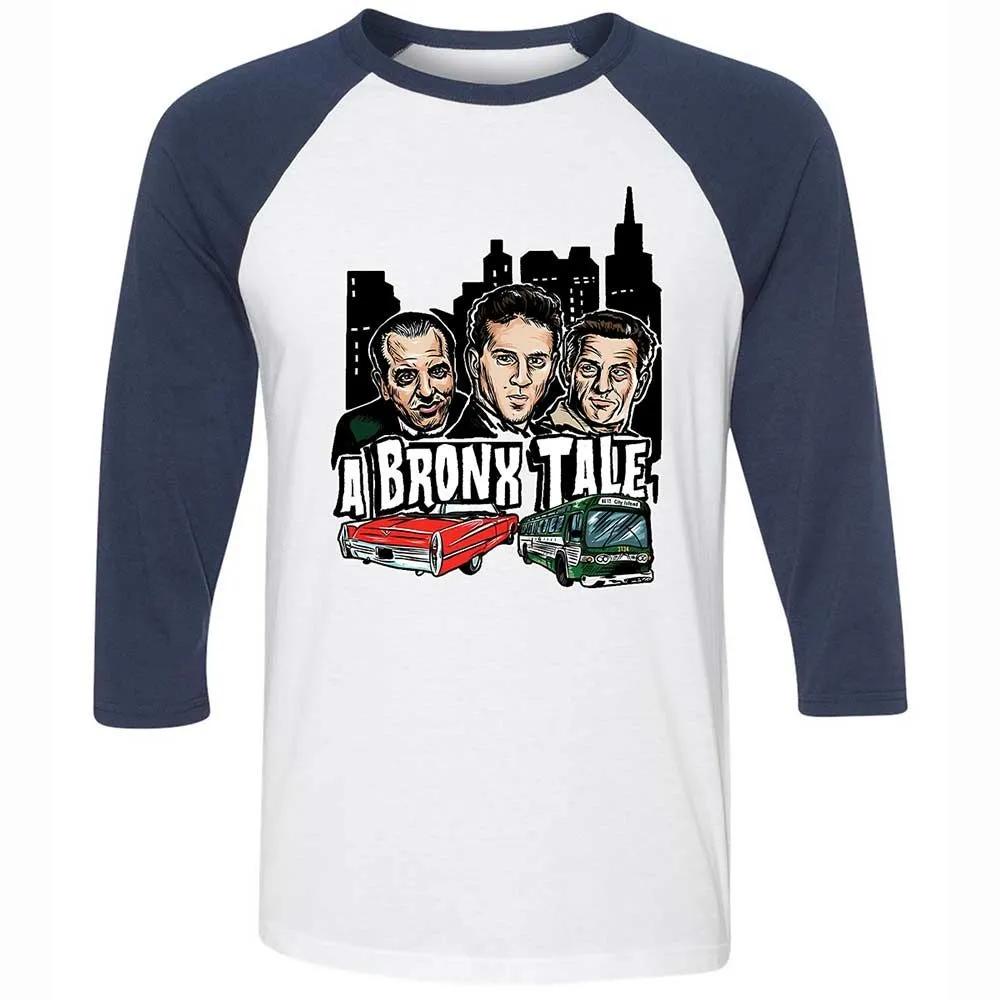 Unisex 3/4 Baseball Tee - HNGY8SPR - White/Navy - 8