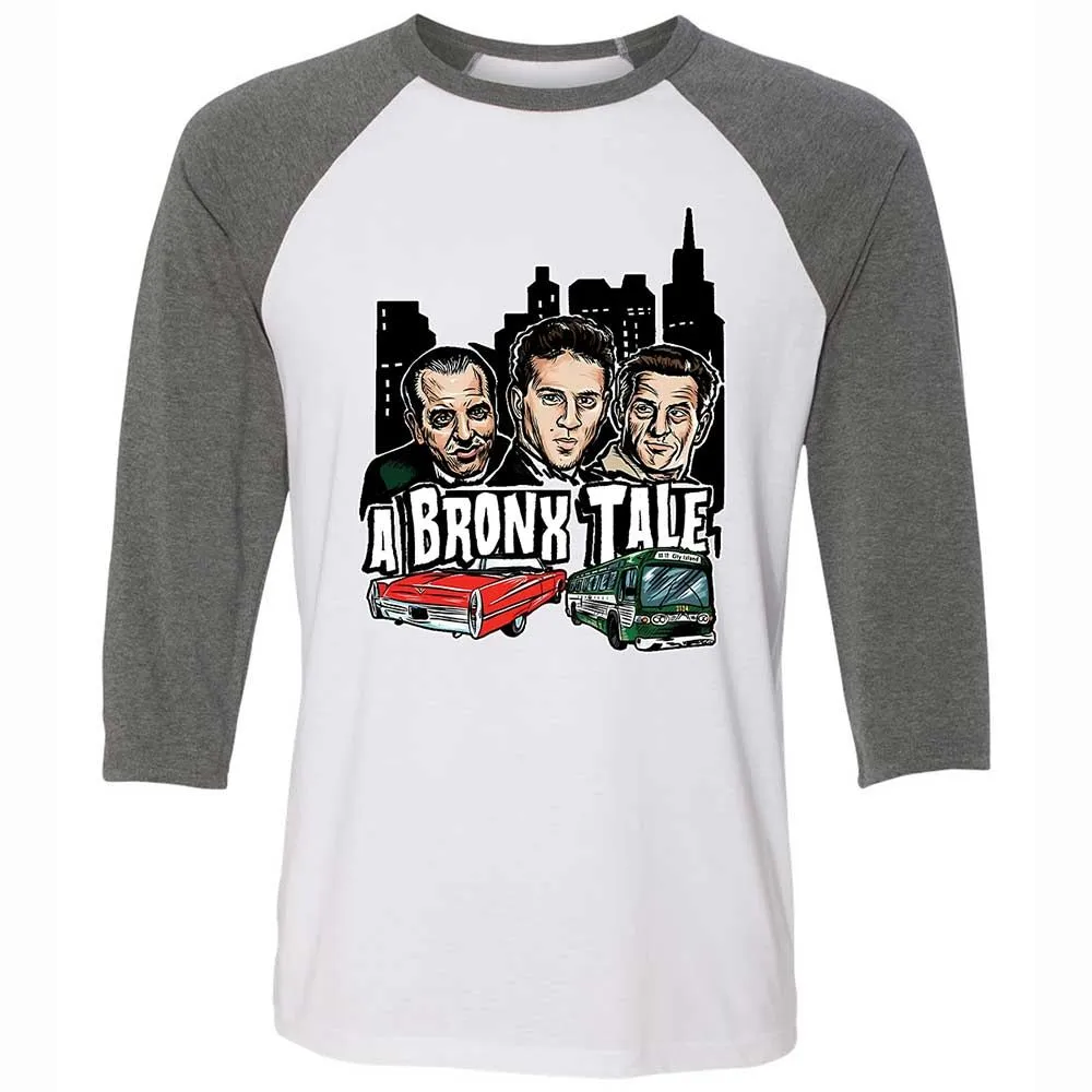 Unisex 3/4 Baseball Tee - HNGY8SPR - White/Deep Heather - 11