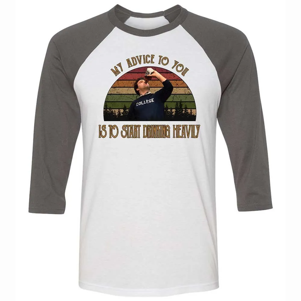 Unisex 3/4 Baseball Tee - 3CEY4N25 - White/Asphalt - 2