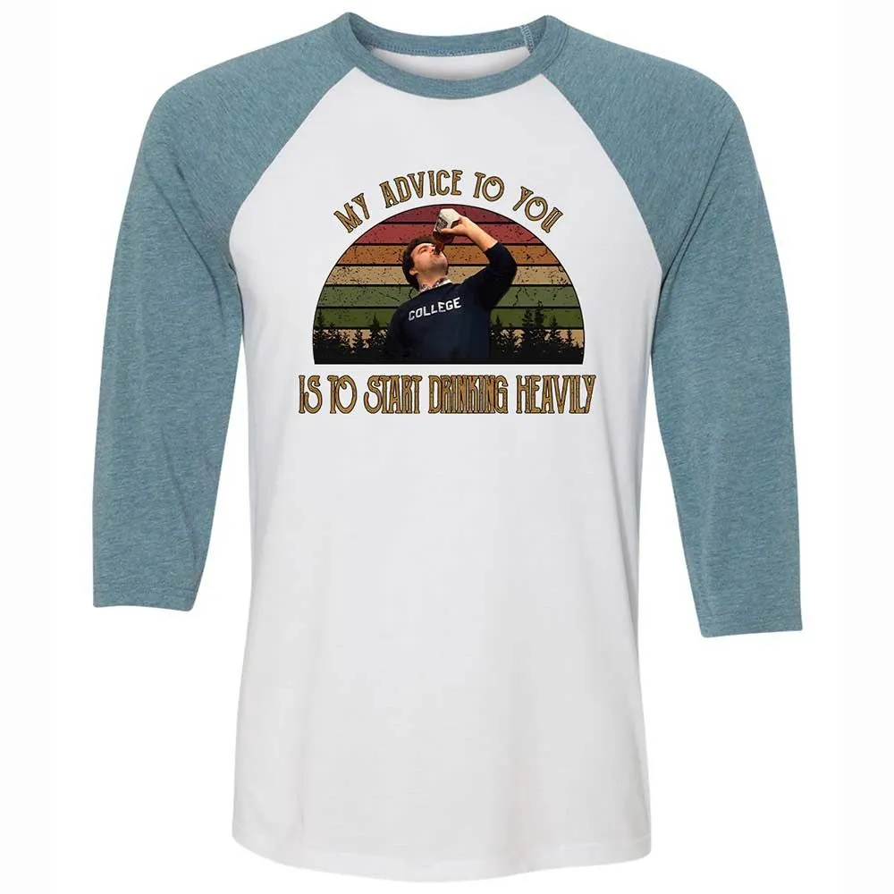Unisex 3/4 Baseball Tee - 3CEY4N25 - White/Denim - 3