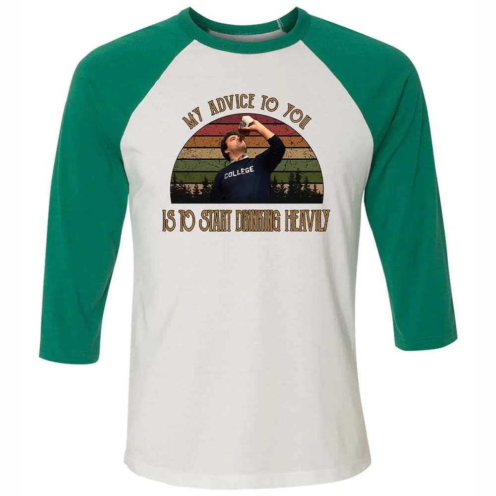 Unisex 3/4 Baseball Tee - 3CEY4N25 - White/Kelly - 6