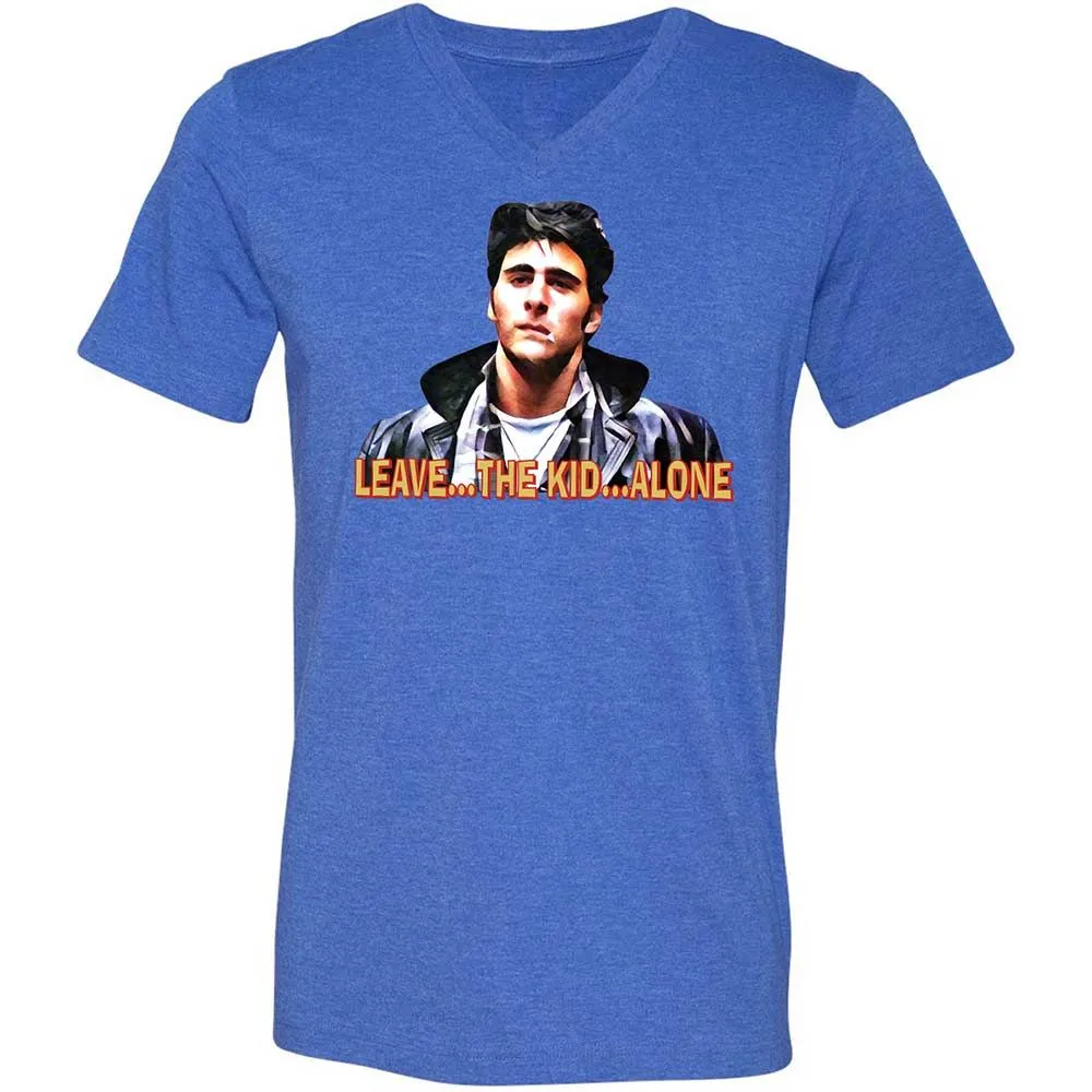Unisex V-Neck T-Shirt - SLRFQ3WU - Heather True Royal - 4