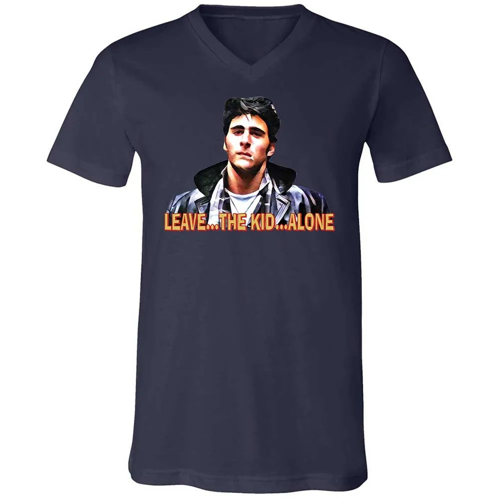 Unisex V-Neck T-Shirt - SLRFQ3WU - Navy - 12