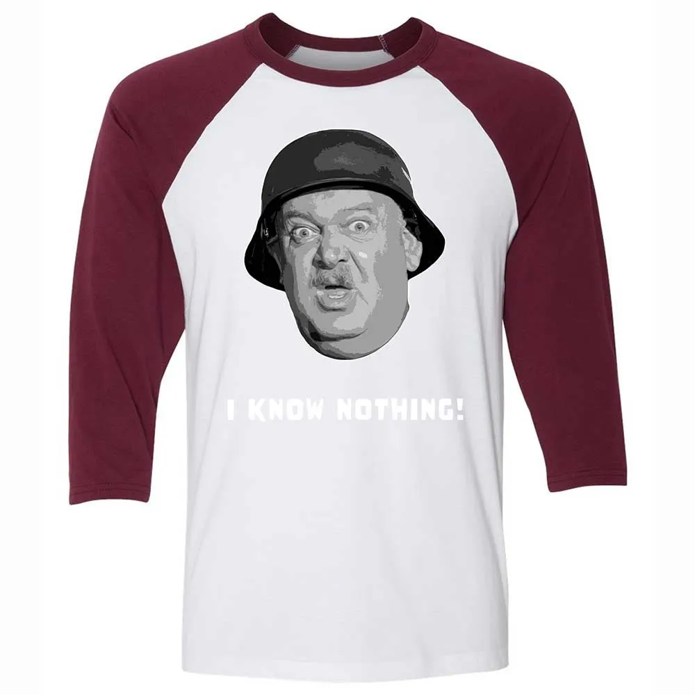 Unisex 3/4 Baseball Tee - 69X4J44E - White/Maroon - 7