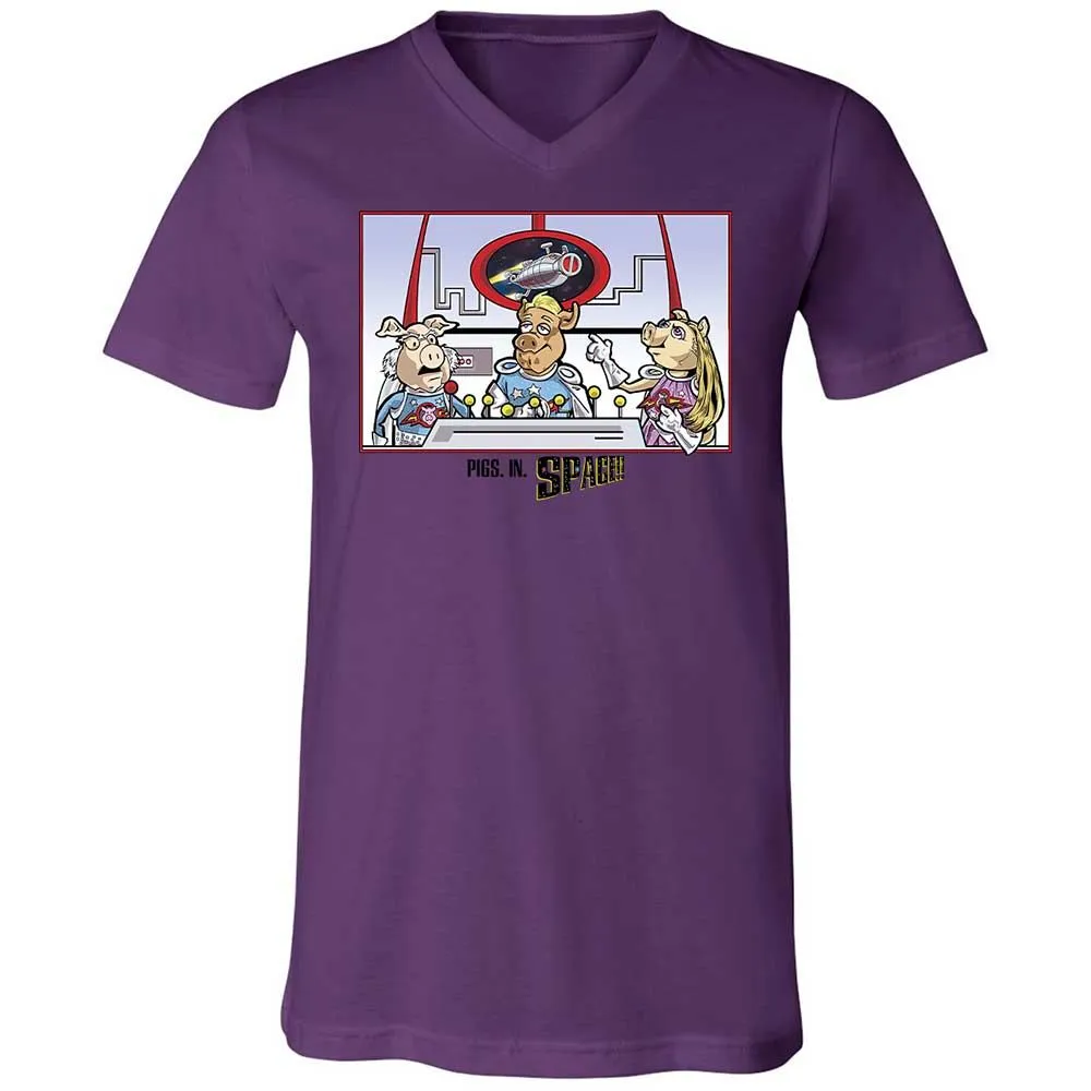 Unisex V-Neck T-Shirt - 1RYZ9RDN - Team Purple - 10