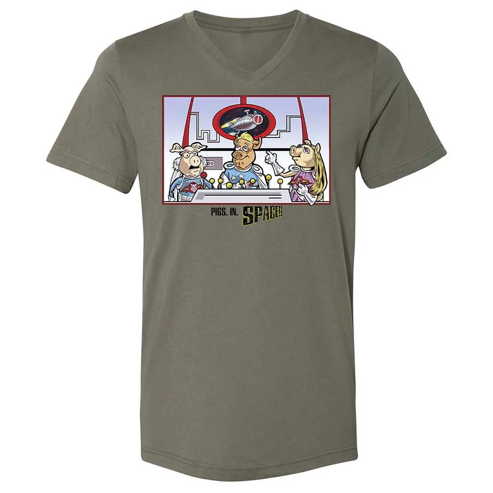 Unisex V-Neck T-Shirt - 1RYZ9RDN - Military Green - 15
