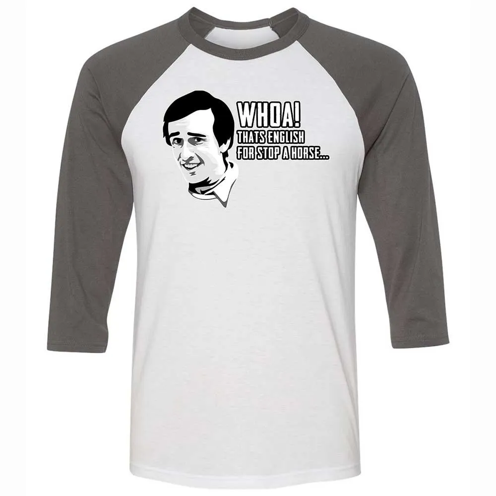 Unisex 3/4 Baseball Tee - RKJEA7Q4 - White/Asphalt - 2