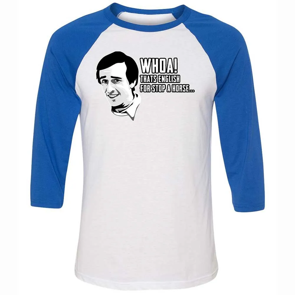 Unisex 3/4 Baseball Tee - RKJEA7Q4 - White/True Royal - 10