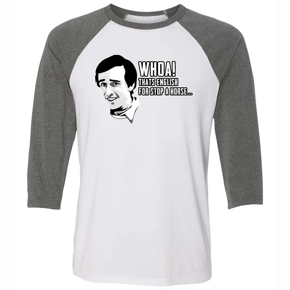Unisex 3/4 Baseball Tee - RKJEA7Q4 - White/Deep Heather - 11