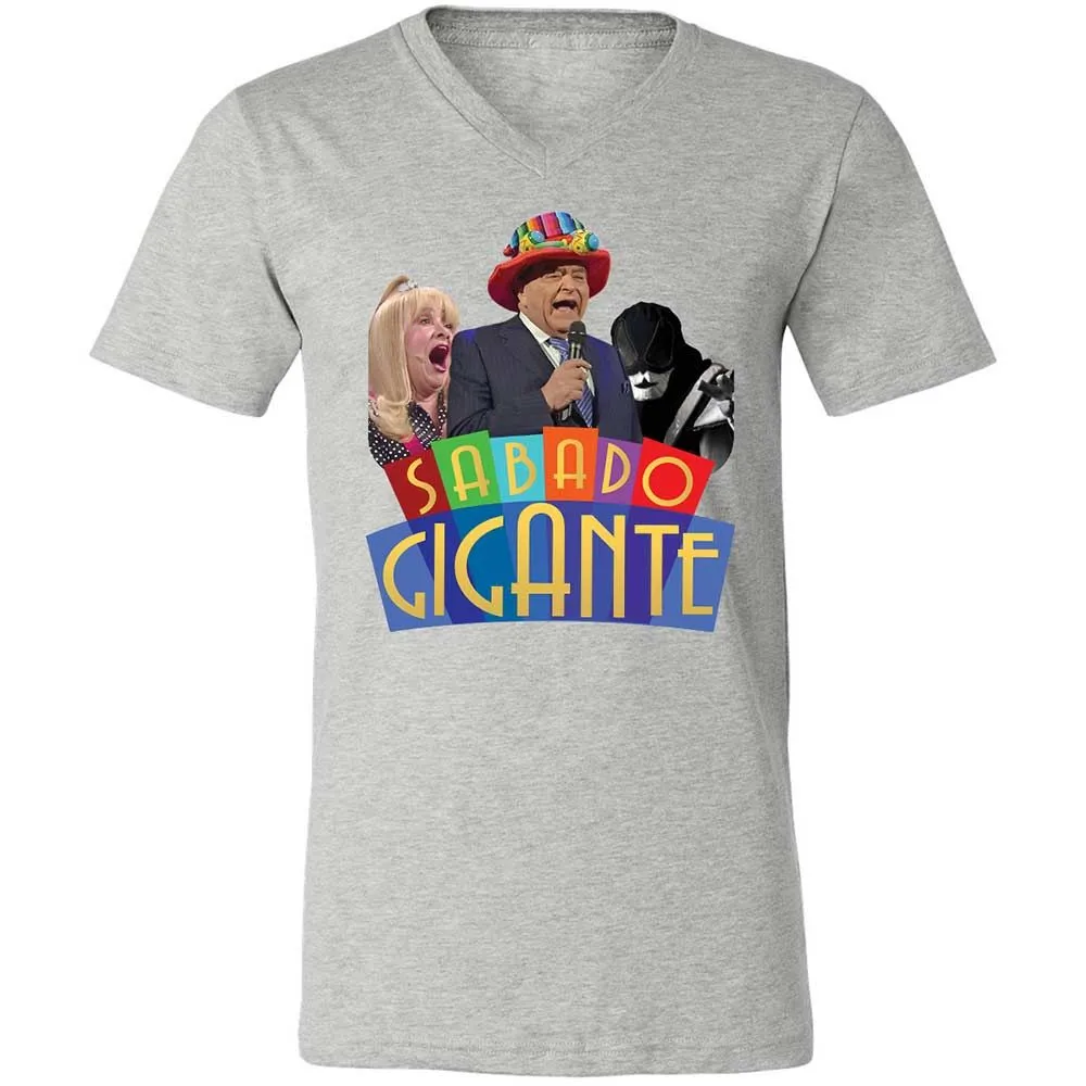 Unisex V-Neck T-Shirt - UCS1DPUX - Athletic Heather - 2