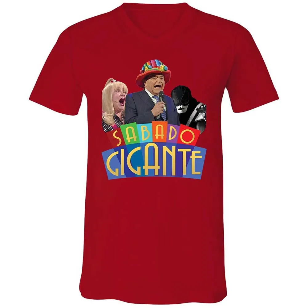 Unisex V-Neck T-Shirt - UCS1DPUX - Red - 5