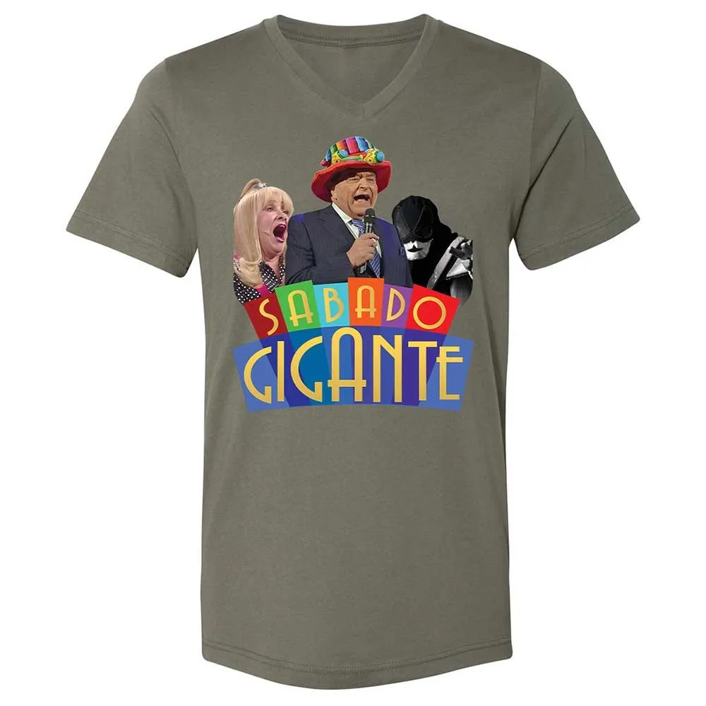 Unisex V-Neck T-Shirt - UCS1DPUX - Military Green - 15