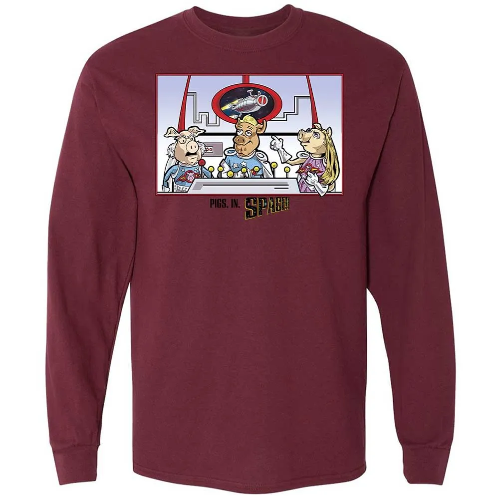Long Sleeve T-Shirt - AK61X1PF - Maroon - 16