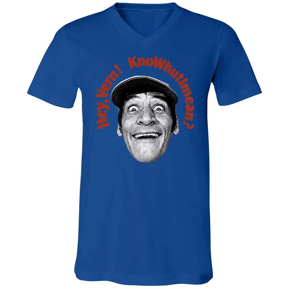 Unisex V-Neck T-Shirt - SGKFSK2F - True Royal - 3