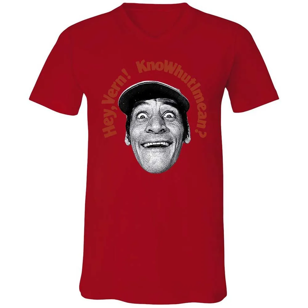 Unisex V-Neck T-Shirt - SGKFSK2F - Red - 5