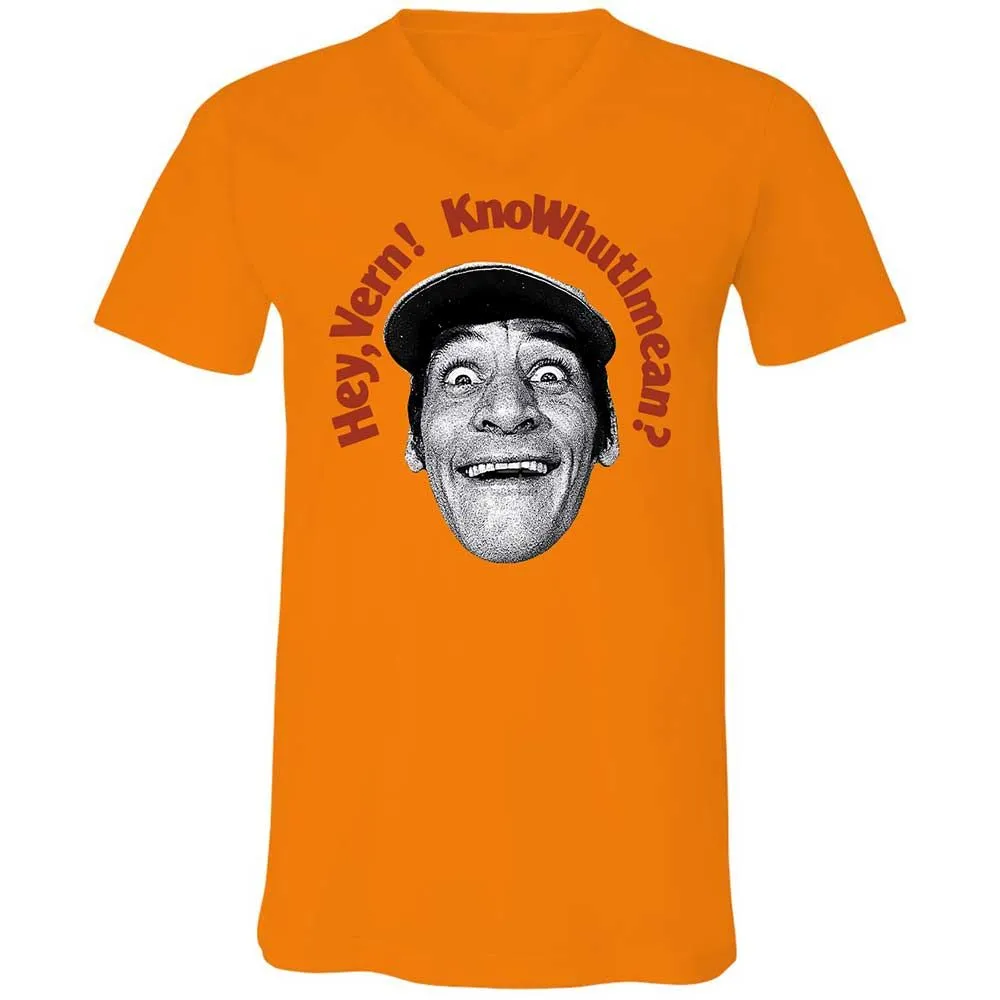 Unisex V-Neck T-Shirt - SGKFSK2F - Orange - 7