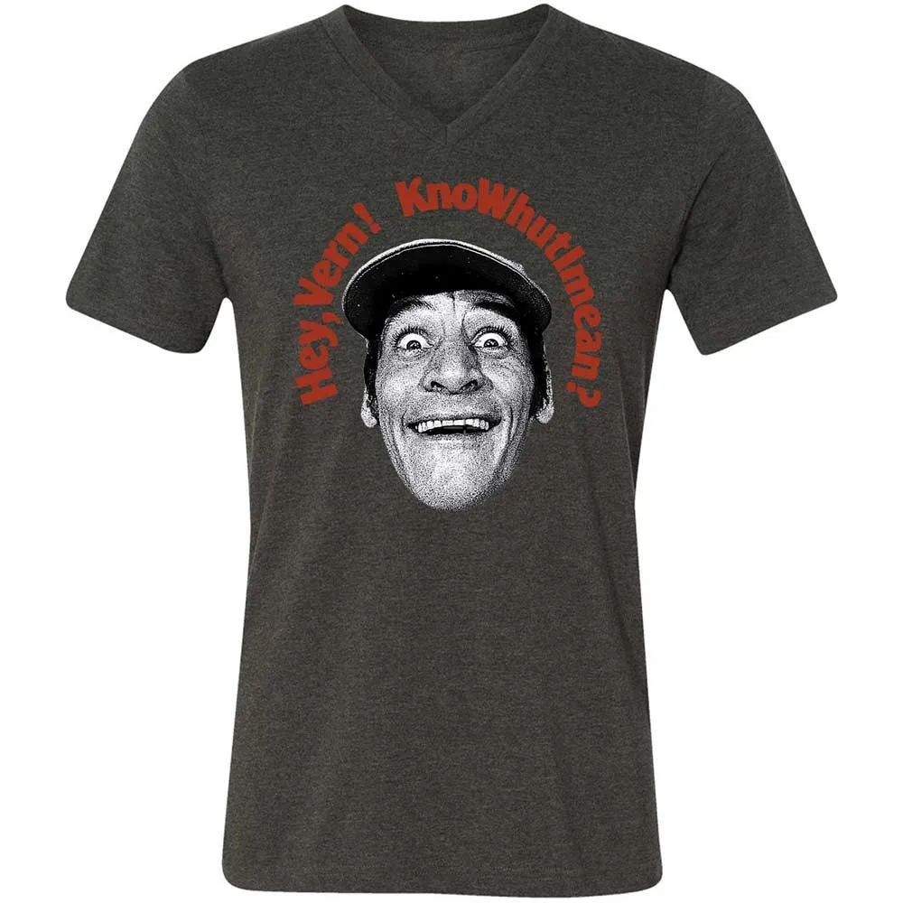 Unisex V-Neck T-Shirt - SGKFSK2F - Dark Grey Heather - 8