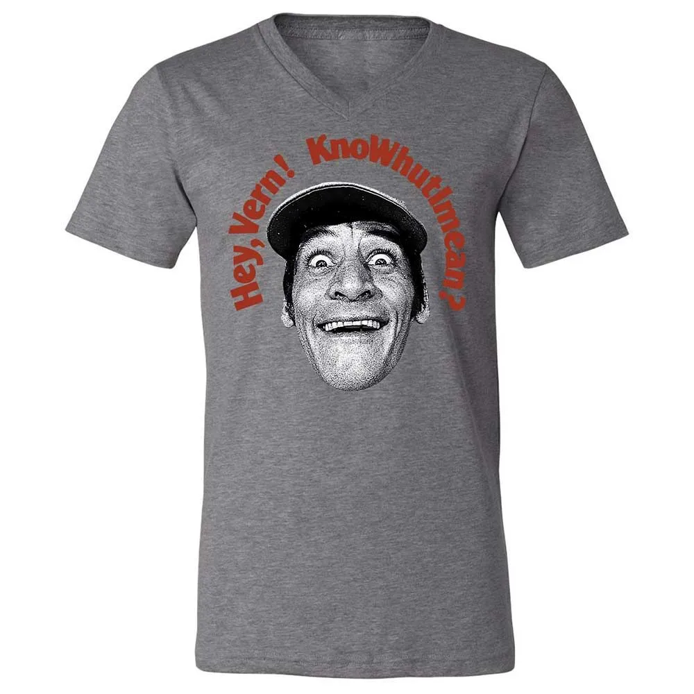Unisex V-Neck T-Shirt - SGKFSK2F - Deep Heather - 9