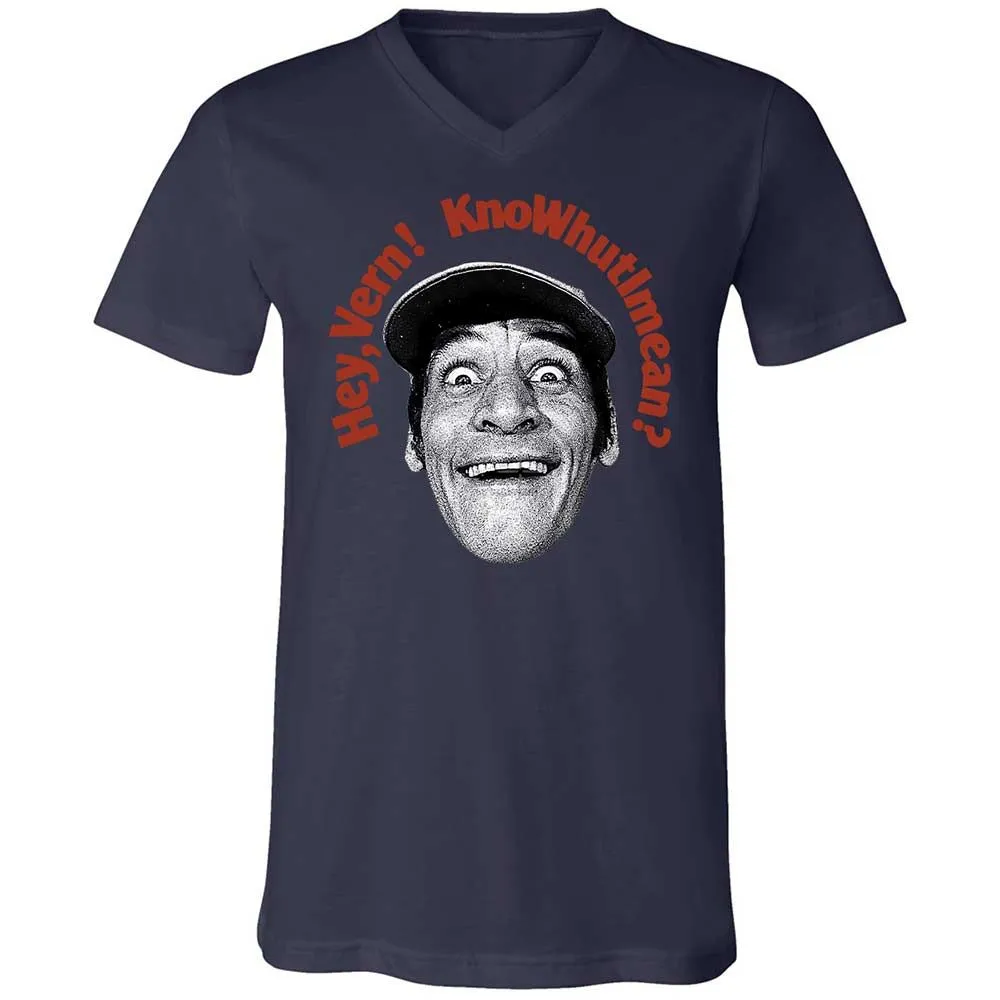 Unisex V-Neck T-Shirt - SGKFSK2F - Navy - 12