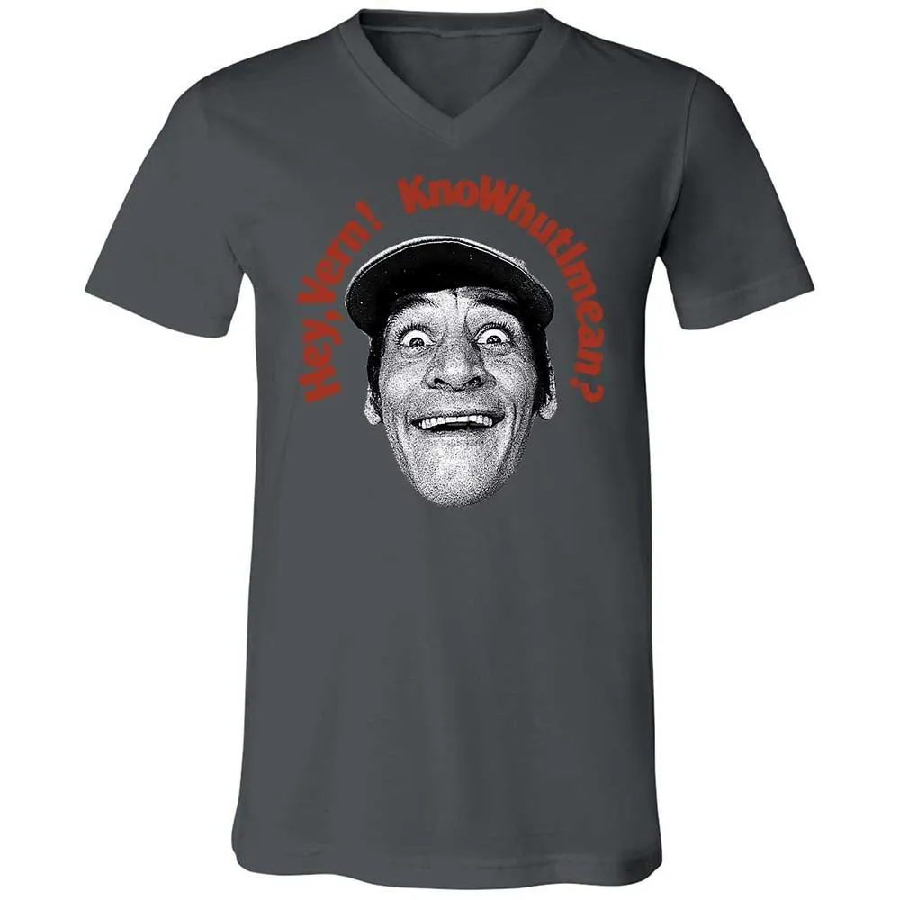 Unisex V-Neck T-Shirt - SGKFSK2F - Asphalt - 16