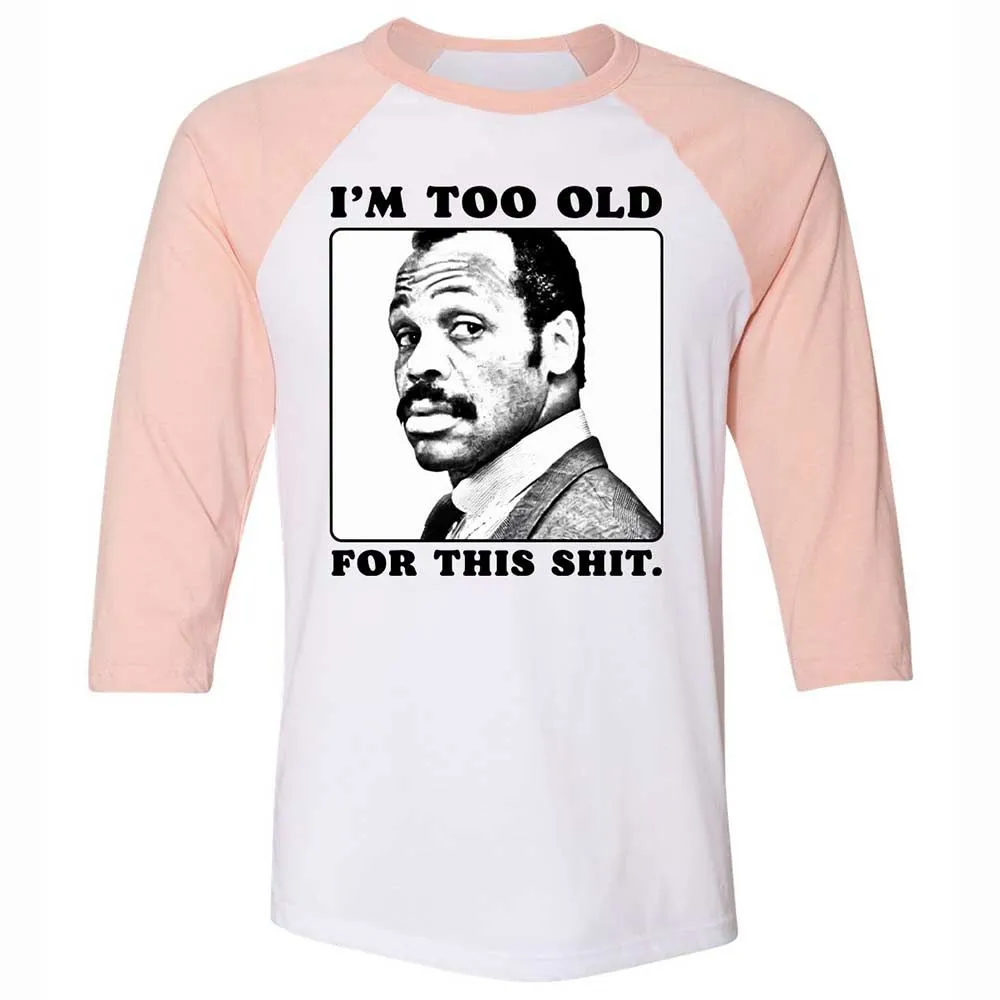 I'm too old for this shit - White/Heather Peach - 5