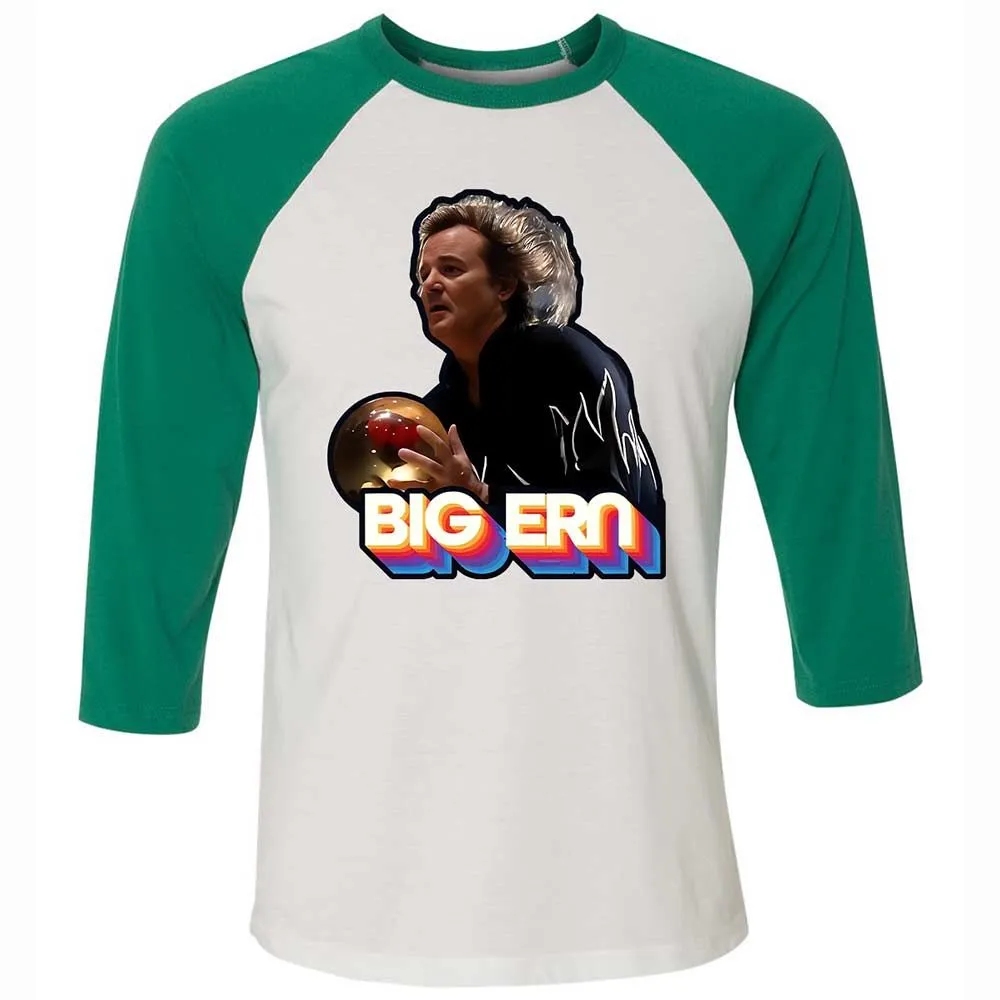 Unisex 3/4 Baseball Tee - 6E7AD22B - White/Kelly - 6