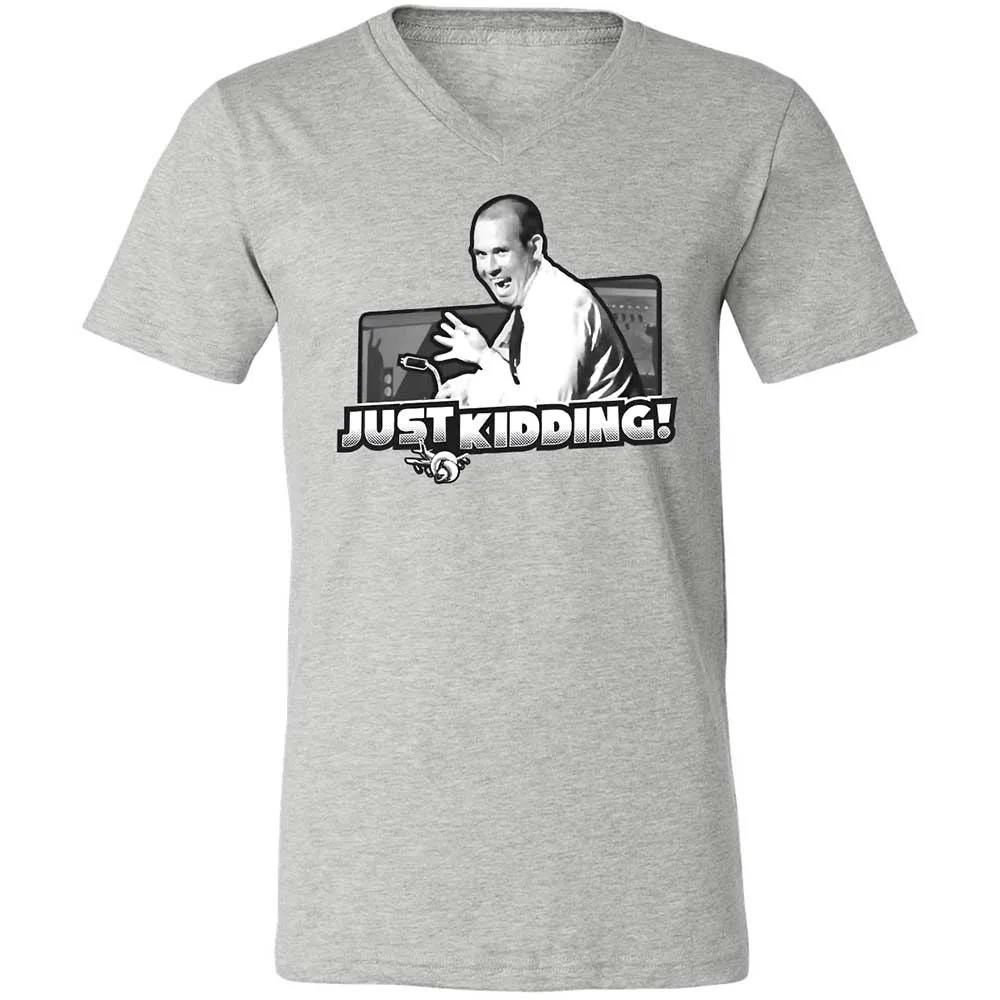 Unisex V-Neck T-Shirt - JZWFLF69 - Athletic Heather - 2