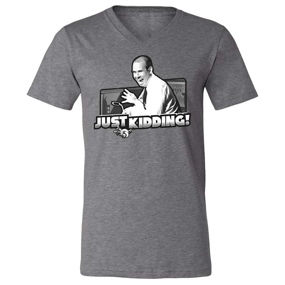 Unisex V-Neck T-Shirt - JZWFLF69 - Deep Heather - 9