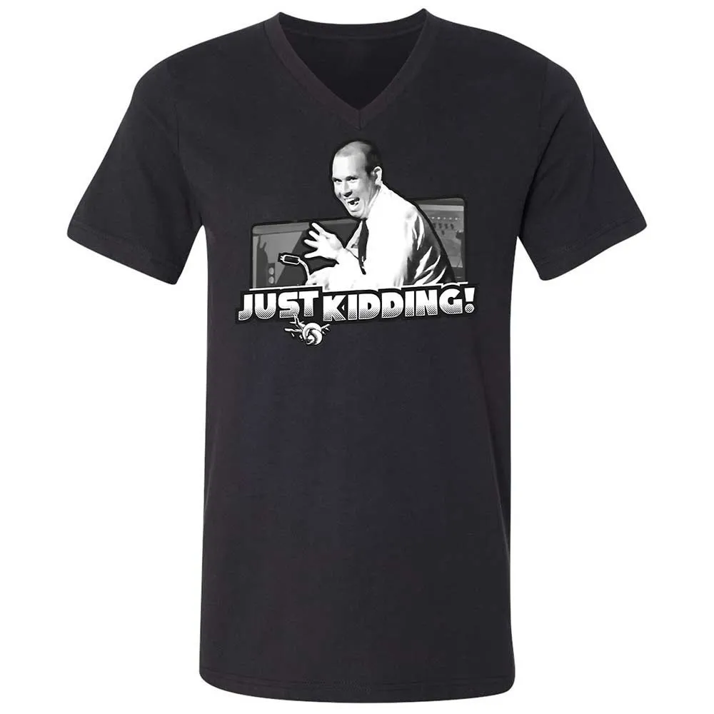 Unisex V-Neck T-Shirt - JZWFLF69 - Black - 11