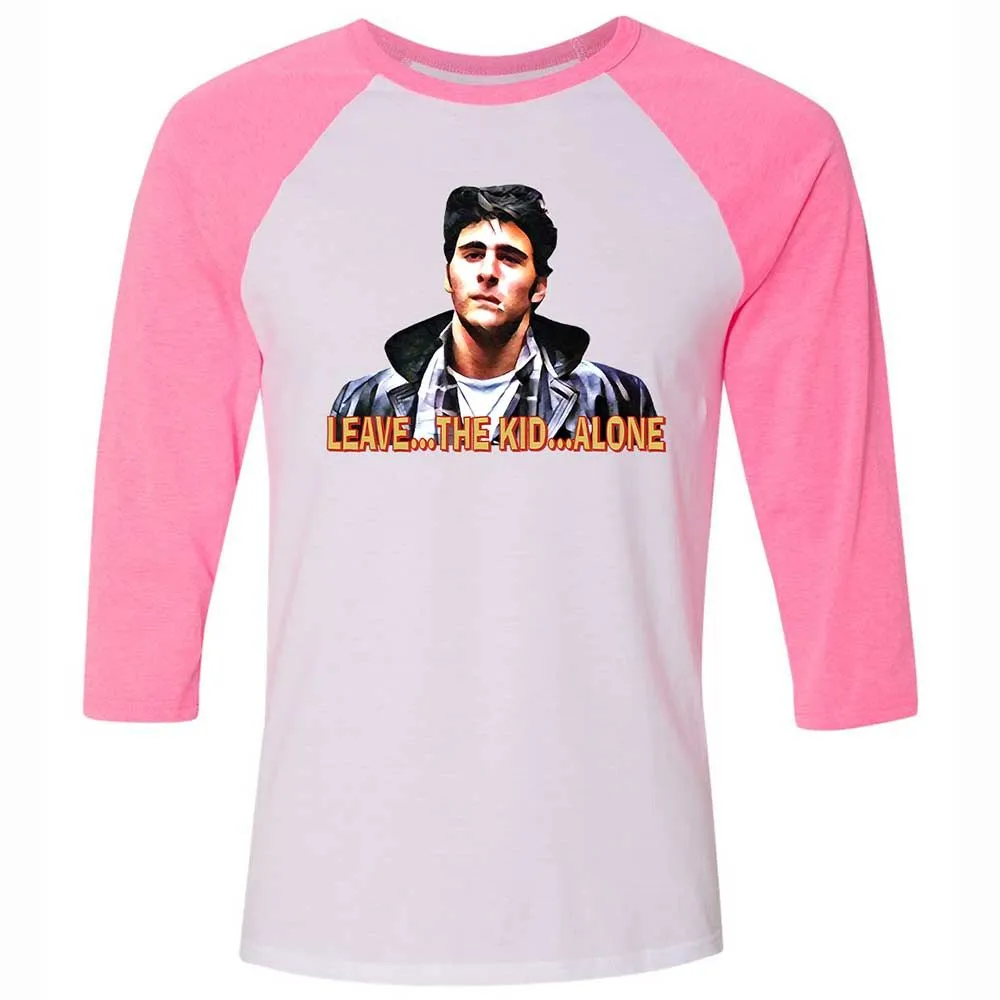 Unisex 3/4 Baseball Tee - J916HSL1 - White/Neon Pink - 12