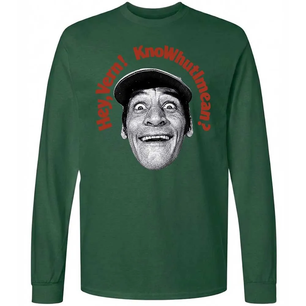 Long Sleeve T-Shirt - 8S6EA86S - Forest Green - 14