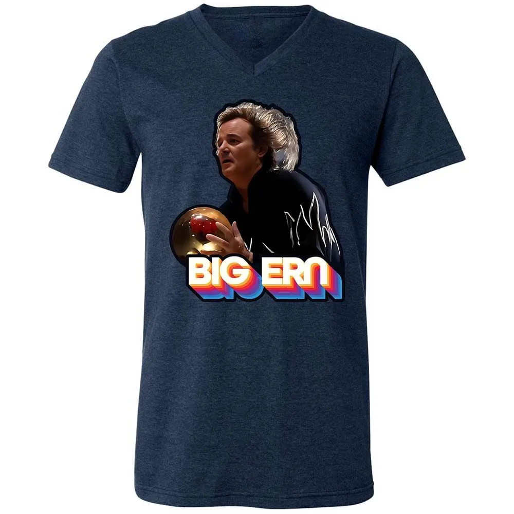 Unisex V-Neck T-Shirt - NHWVLMKD - Heather Navy - 3