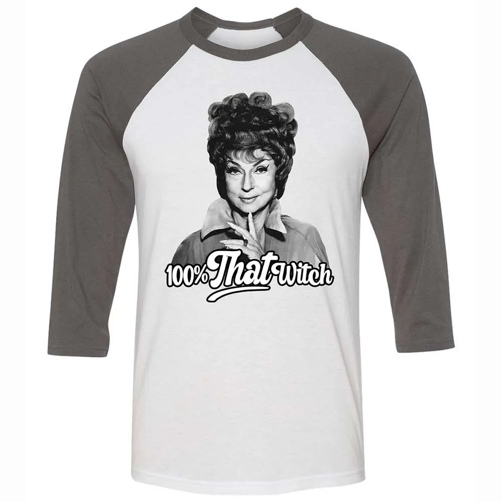 Unisex 3/4 Baseball Tee - 12CLRZ5X - White/Asphalt - 2