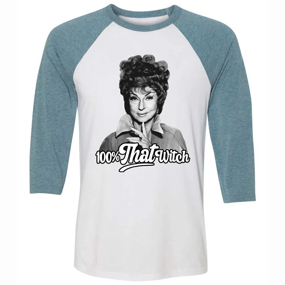 Unisex 3/4 Baseball Tee - 12CLRZ5X - White/Denim - 3