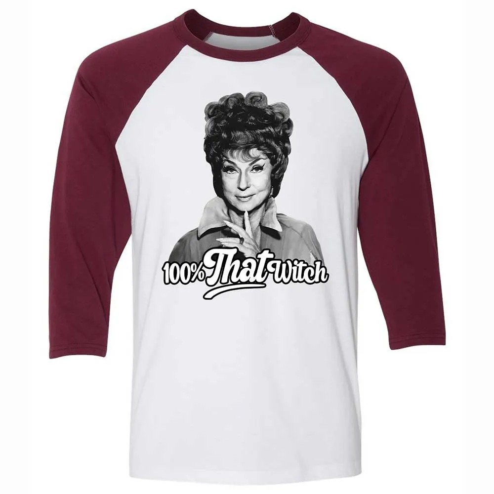 Unisex 3/4 Baseball Tee - 12CLRZ5X - White/Maroon - 7