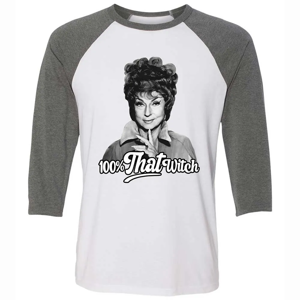 Unisex 3/4 Baseball Tee - 12CLRZ5X - White/Deep Heather - 11