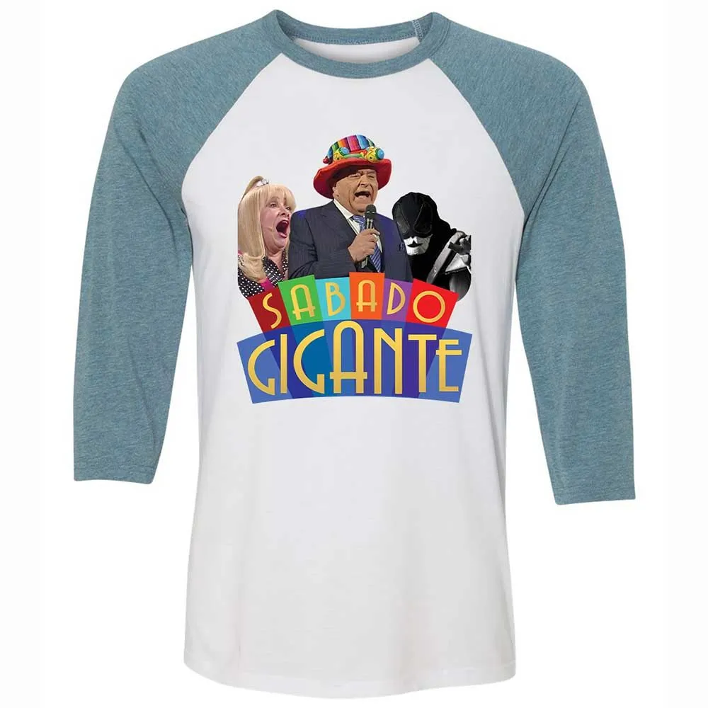 Unisex 3/4 Baseball Tee - TGPRZWYY - White/Denim - 3
