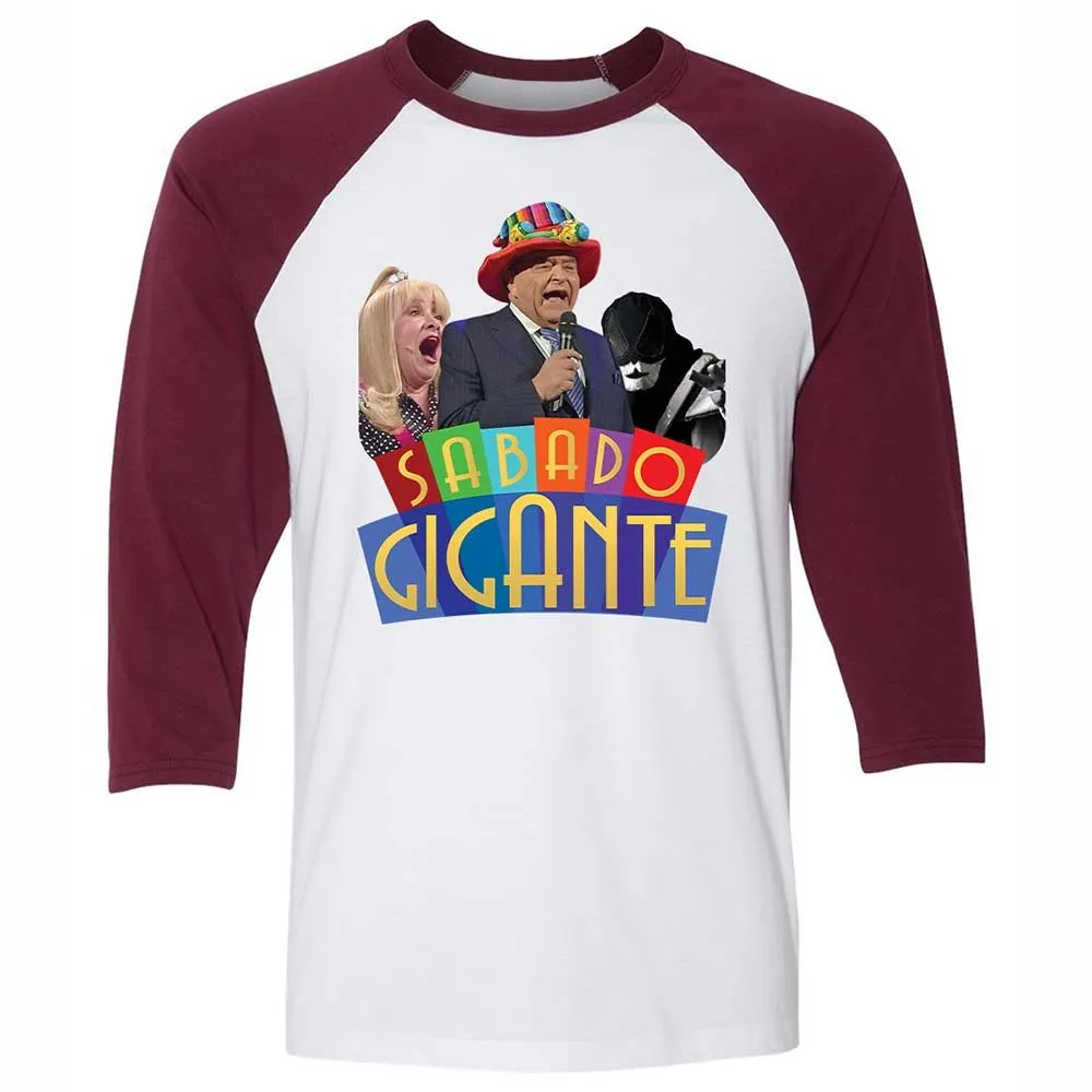 Unisex 3/4 Baseball Tee - TGPRZWYY - White/Maroon - 7