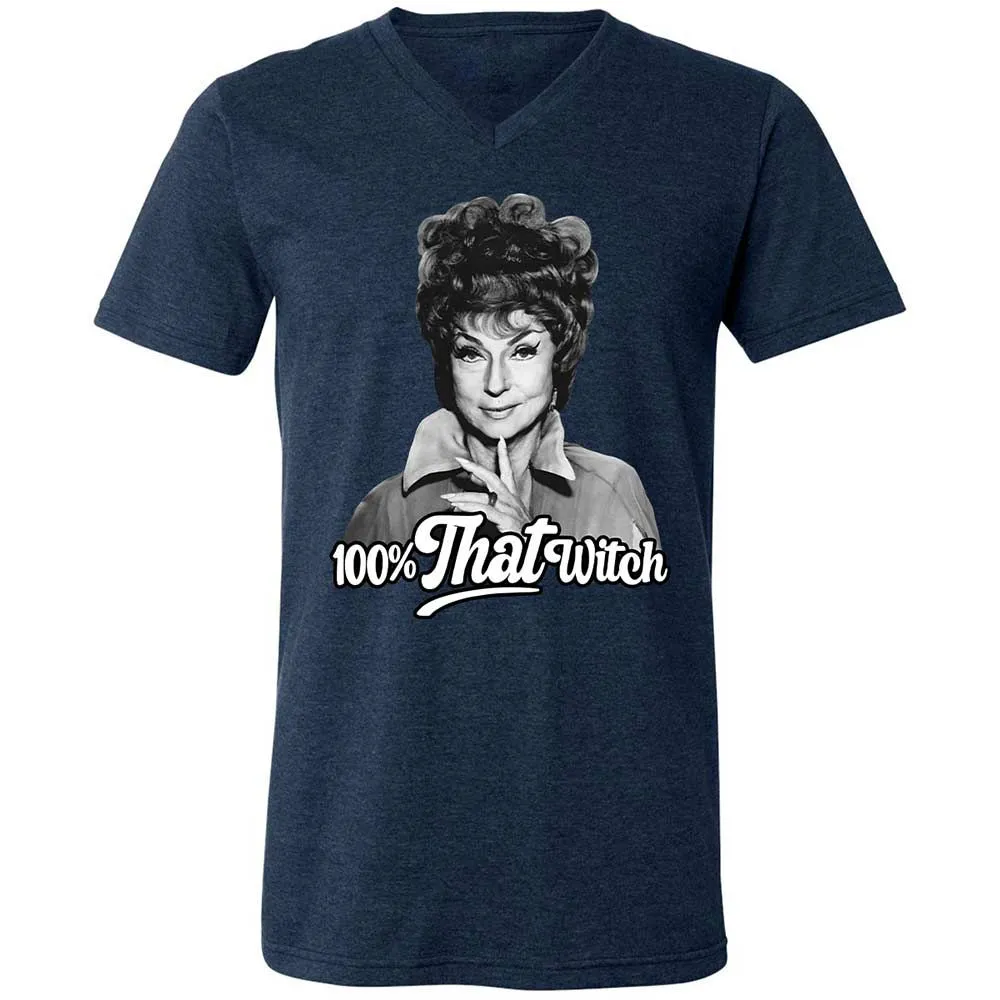 Unisex V-Neck T-Shirt - UNXN1MCS - Heather Navy - 3